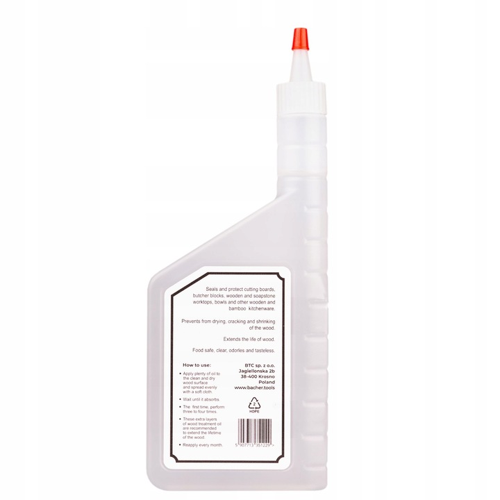 Olej do drewna, desek do krojenia, blatów kuchennych BACHER 200ml