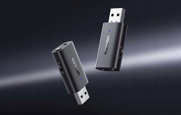 UGREEN Odbiornik Nadajnik Adapter Audio USB A Do Jack 3,5mm Bluetooth
