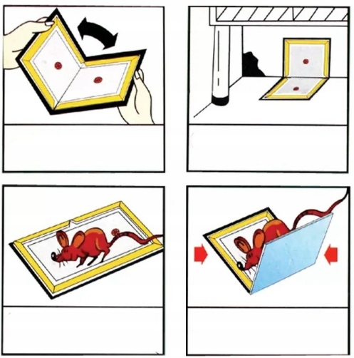 50x SILNY LEP NA MYSZY PUŁAPKA Z KLEJEM ŁAPKA SZCZURY MYSZOŁAPKA