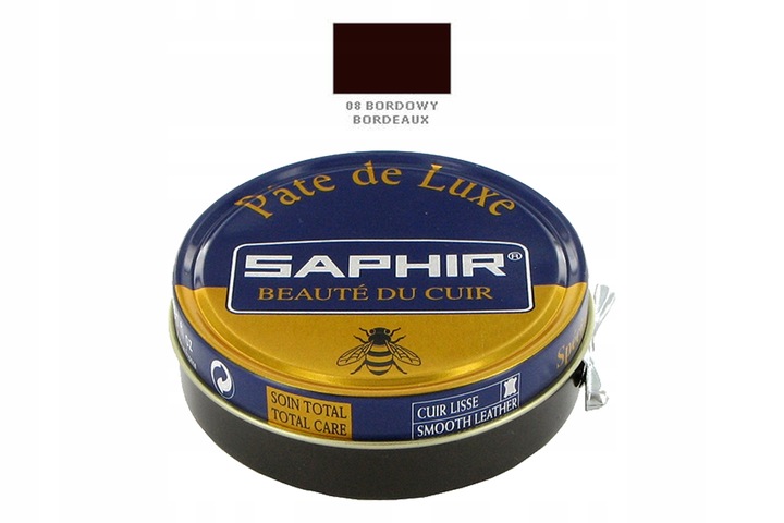 Saphir Pate De Luxe 50ml Pasta Wosk Do Butów Skór