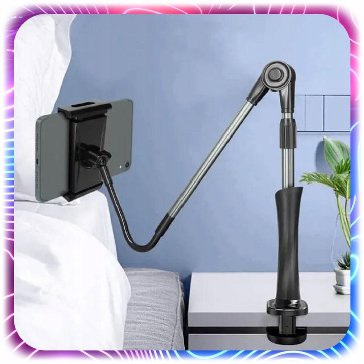 STOJAK NA TELEFON TABLET BIURKOWY Uchwyt Statyw do 13" PRZYKRĘCANY do Stołu