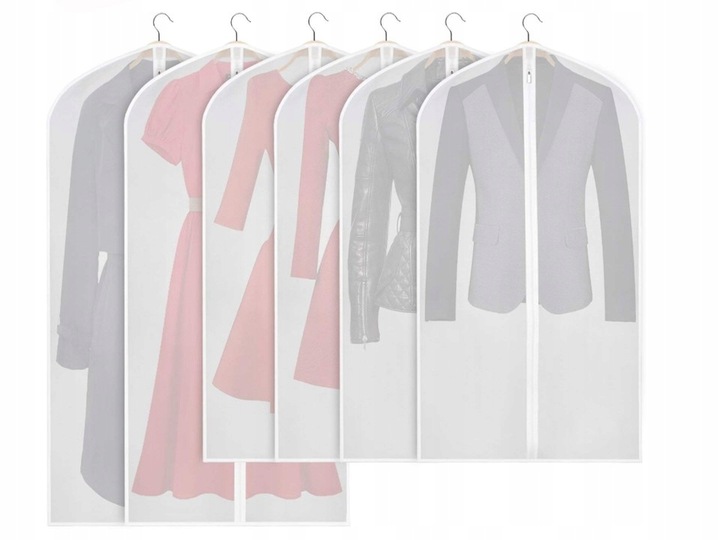 Pokrowce 6-pack całe z folii 60x100cm+ 60x130cm