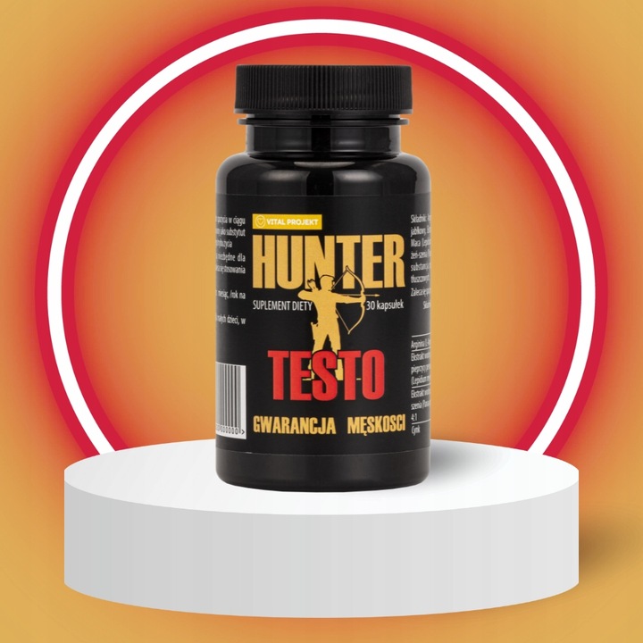 HUNTER TESTO TABLETKI NA POTENCJĘ EREKCJĘ LIBIDO POZIOM TESTOSTERONU WZWÓD