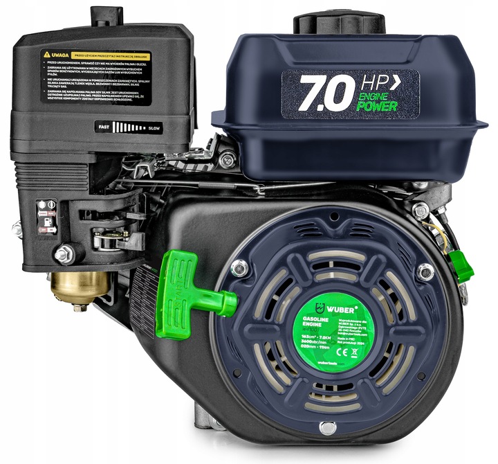 SILNIK SPALINOWY BENZYNOWY ZAGĘSZCZARKI GLEBOGRYZARKI 7KM 20MM OHV + OLEJ