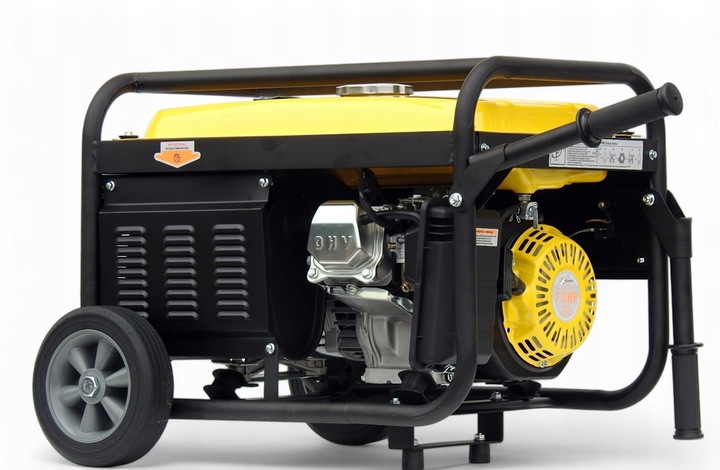 AGREGAT PRĄDOTWÓRCZY 5200W generator prądu GROM POLSKA MARKA +KOŁA, AVR+