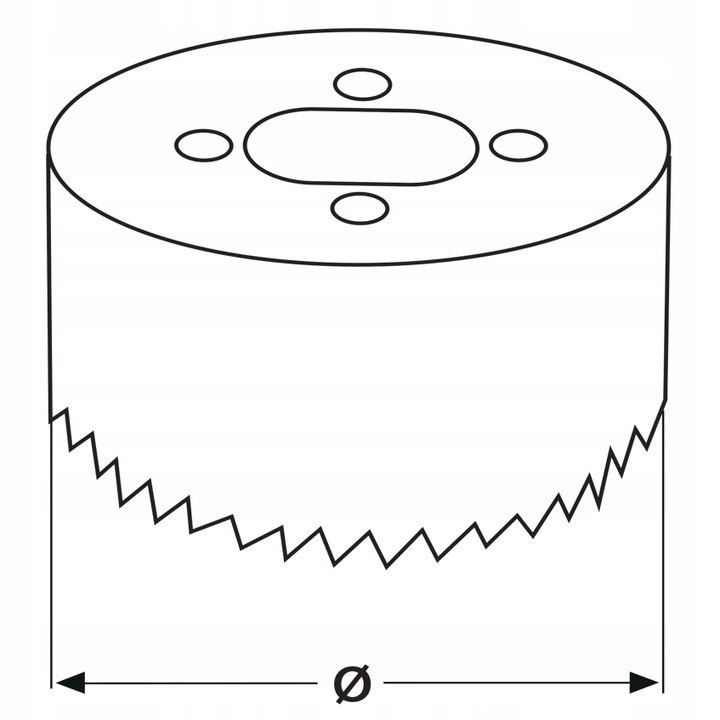 OTWORNICA BI-METALOWA 152 MM