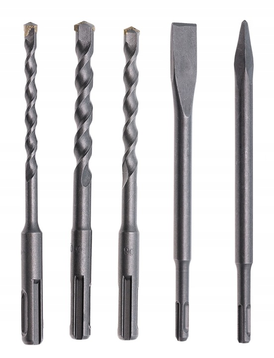 MŁOTOWIERTARKA WIERTARKA MŁOT UDAROWY SDS+ MOCNA + DŁUTA + WIERTŁA