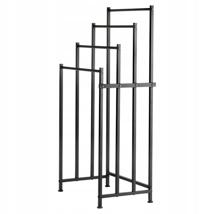 Stojak NA RĘCZNIKI 4 poziomowy wieszak łazienkowy podłogowy stojący