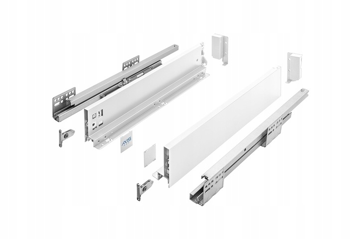 SZUFLADA GTV AXIS PRO 250A1 NISKA L250 H84 BIAŁA CICHY DOMYK WYSUW