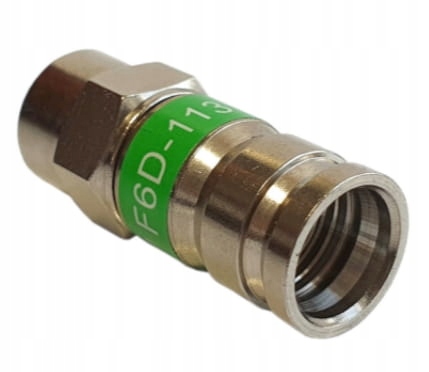 10 sztuk Wtyk Kompresyjny Złączki F 113 na Przewód Kabel TRISHIELD