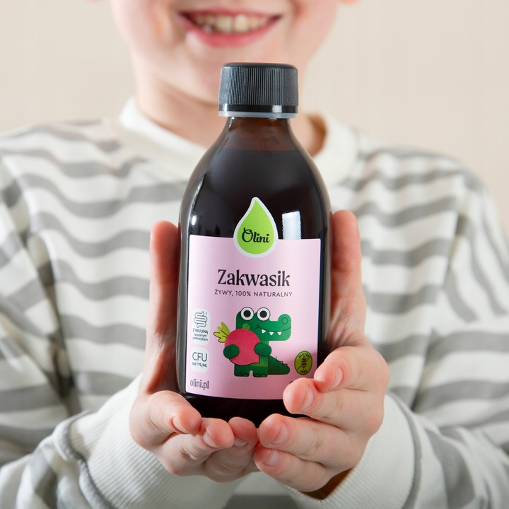 Zakwas z buraków dla dzieci Olini 250ml Zakwas buraczany Jelita i zaparcia