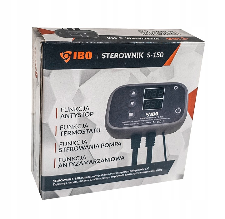 STEROWNIK REGULATOR TERMOSTAT PRACY POMPY OBIEGOWEJ KOTŁA PIECA S-150