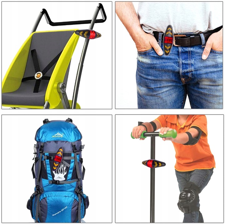 LAMPKA LED Tylna Rowerowa do Roweru Tył KIERUNKOWSKAZY Sterowana Pilotem