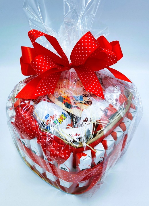 Tort KINDER Box Kosz Prezentowy Urodziny Imieniny Prezent Zestaw 18 30 40