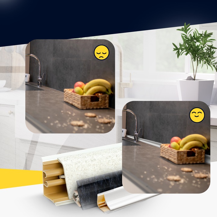 Listwa Przyblatowa Kuchenna do Blatu Blatowa PCV MINI DĄB SONOMA 3mb