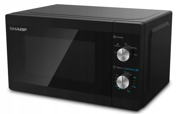 Kuchenka mikrofalowa wolnostojąca SHARP 800W 20L czarna