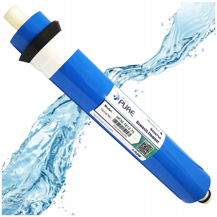 Membrana Osmotyczna HELLOPURE 75 GPD Filtr do Wody Odwrócona Osmoza