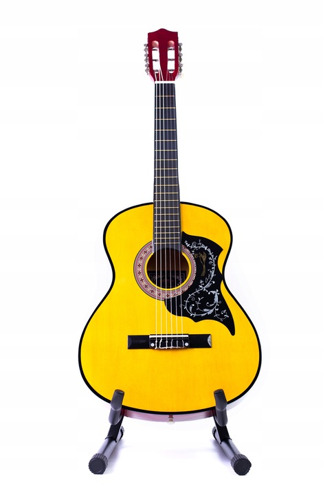 GITARA KLASYCZNA AKUSTYCZNA 3/4 DLA POCZĄTKUJĄCYCH Z PŁYTKĄ