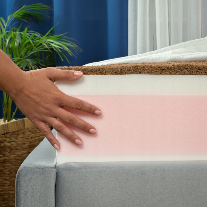 Materac 140x200 Kokos x2 kieszeniowy H3/H5 twardy pocket SILVER MAX