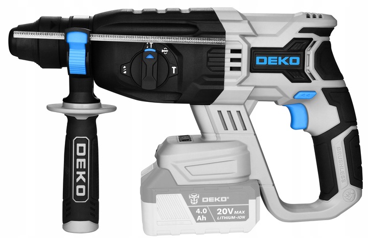 MŁOT UDAROWY MŁOTOWIERTARKA AKUMULATOROWA UDAROWA SDS+ WALIZKA 3J DEKO