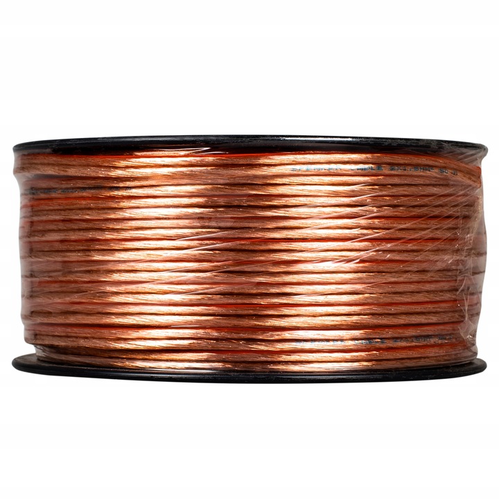 KABEL PRZEWÓD GŁOŚNIKOWY DWUŻYŁOWY PROFESJONALNY AUDIO HQ 2x1,5mm 50m