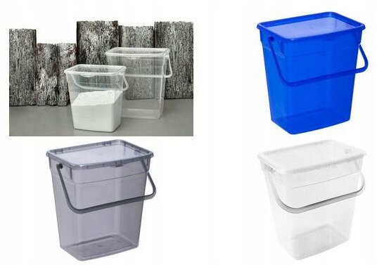 PLAST TEAM - Pojemnik na proszek do prania - Pudełko na karmę - 10 L