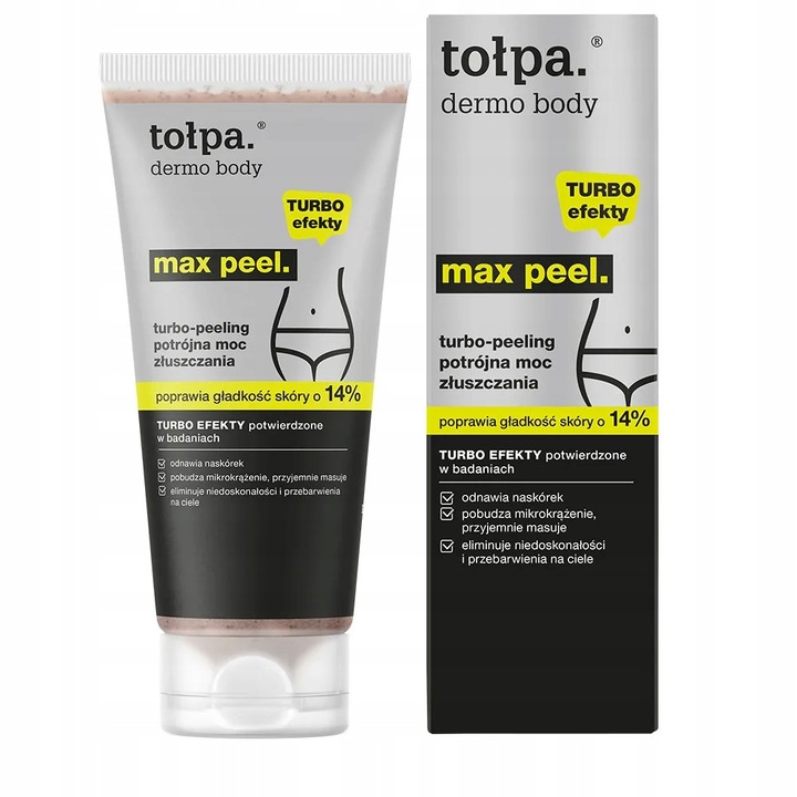 Turbo-peeling do ciała antycellulitowy potrójna moc TOŁPA max peel 200 ml