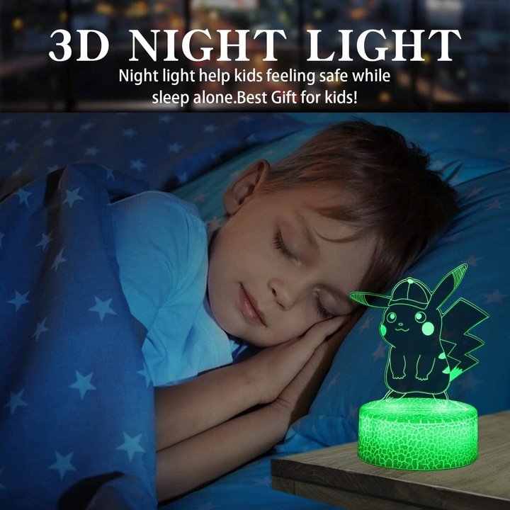 Lampka Nocna Lilo i Stich 3D Led IMIĘ Grawer