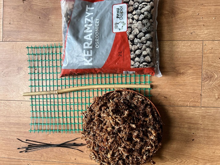 Palik z mchu 60cm sphagnum Podpora do roślin