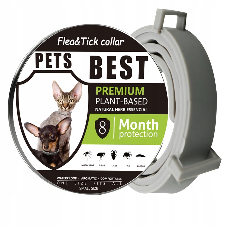 OBROŻA DLA KOTA NA PCHŁY KLESZCZE 8 MIESIĘCY 40 CM UNIWERSALNA