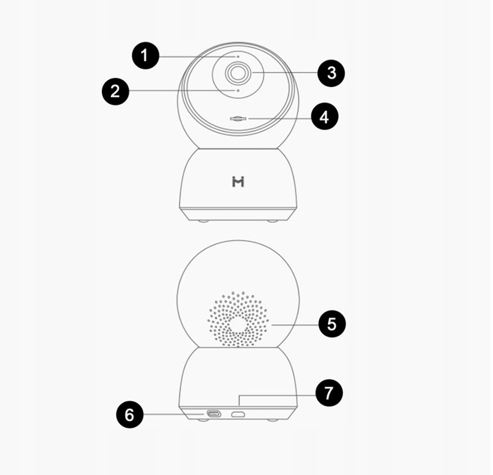 OUTLET IMILAB A1 Kamera NIANIA IP 3MPX 2K H265 360° MIKROFON