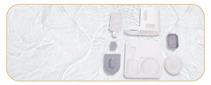 AUTOMATYCZNY PODAJNIK WODY I KARMY MISKA DLA KOTA I PSA DOZOWNIK 2W1