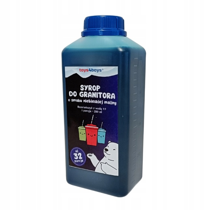 SYROP DO GRANITY SLUSHY SORBET KONCENTRAT 1L WYDAJNOŚĆ 8L NIEBIESKA