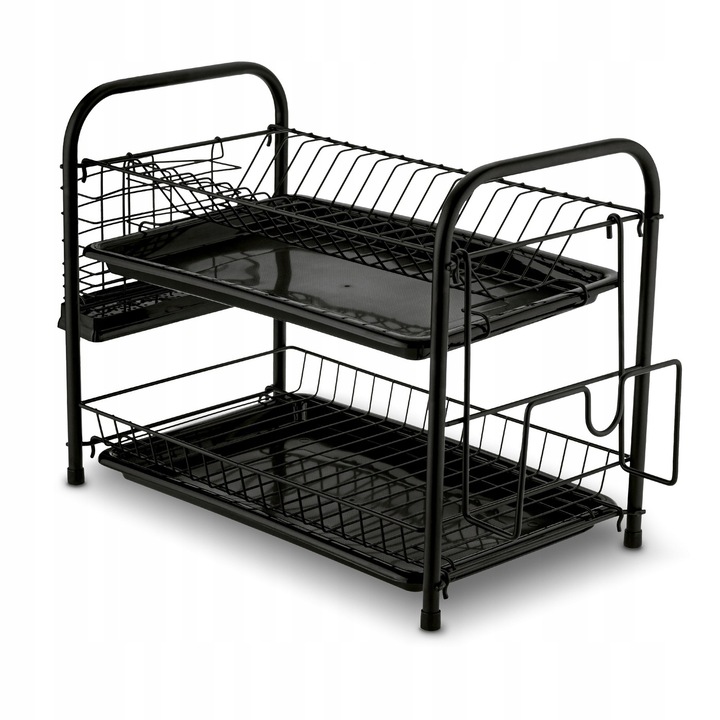 DWUPOZIOMOWA suszarka do naczyń DUŻA suszarka Z TACKĄ 53x33x24cm Nova Tadar