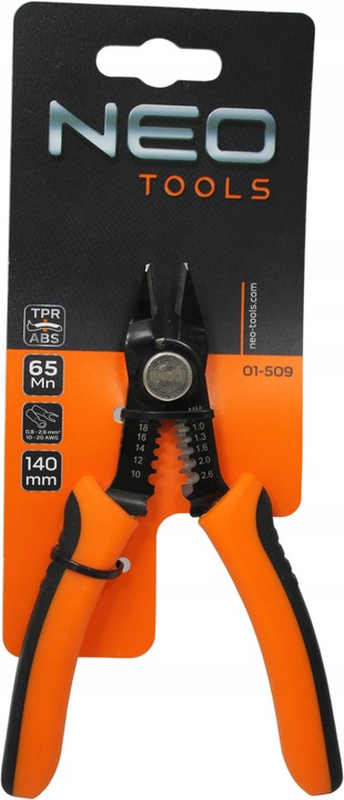 ŚCIĄGACZ DO IZOLACJI KABLI PRZEWODÓW SZCZYPCE BOCZNE NEO 140mm 01-509