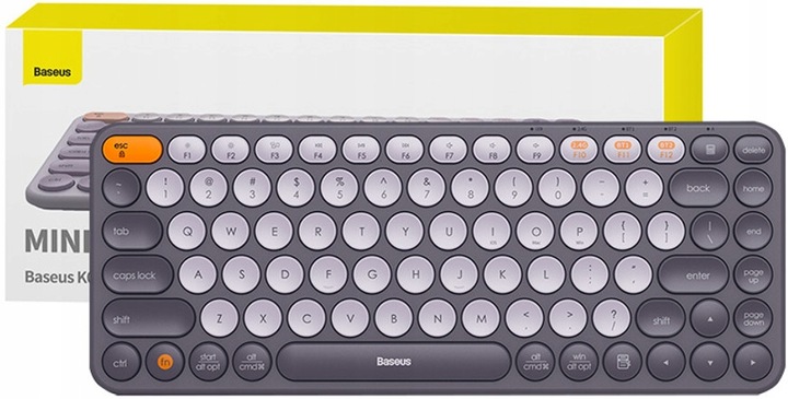 Klawiatura bezprzewodowa Baseus K01A Bluetooth Szara