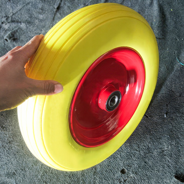 KOŁO KÓŁKO DO TACZKI TACZEK PEŁNE 4.00-8 400-8 400x8 BEZDĘTKOWE PEŁNE