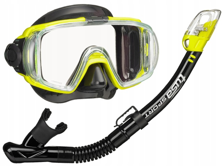 TUSA VISIO ZESTAW DO NURKOWANIA MASKA FAJKA RED