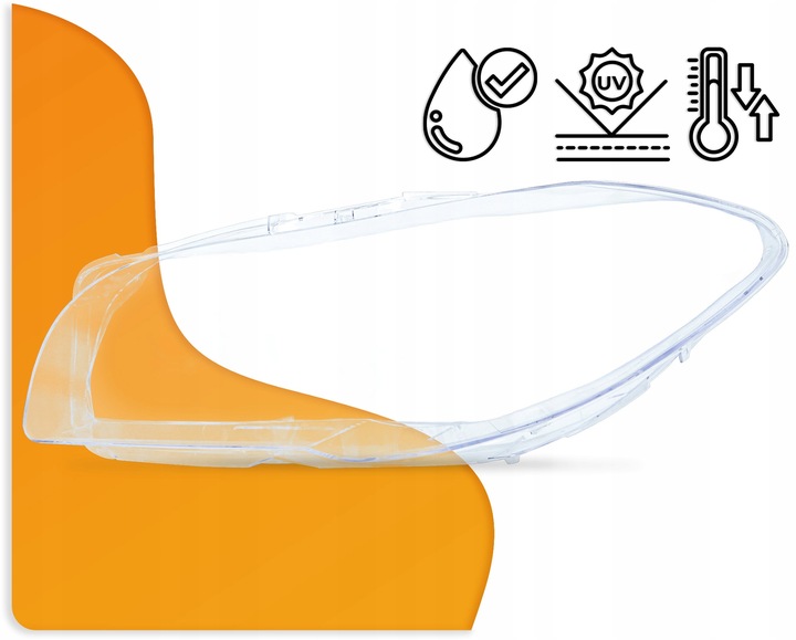 Klosz Szkło do Reflektora Lamp BMW Seria 5 F10 F11 (2009-2017) Strona Lewa