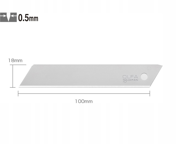 OLFA OSTRZA Wymienne OSTRE 6x LB-SOL-10 Do Noża BN-L L-7 MXP-L L-6 OL