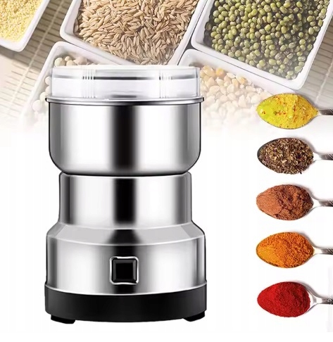 MŁYNEK DO KAWY MOCNY ELEKTRYCZNY DO MIELENIA PRZYPRAWY ORZECHY ZIARNA