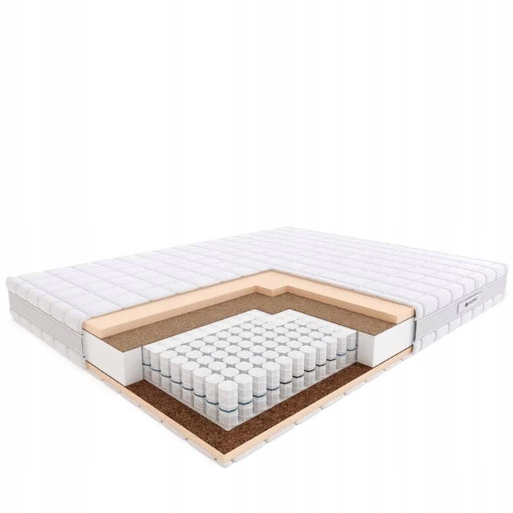 Materac PASODOBLE Hilding 160x200 cm TWARDY Medyczny Sprężynowy TENCEL
