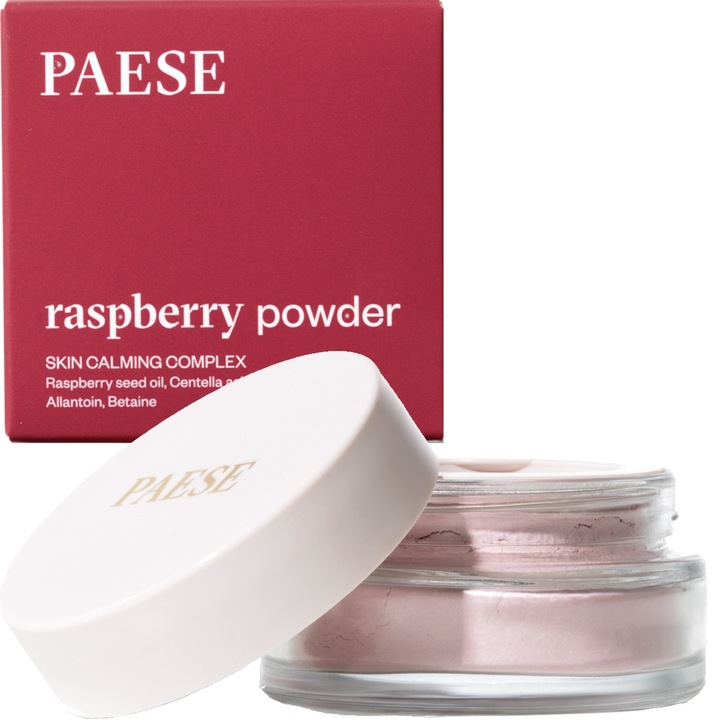 PAESE PUDER DO TWARZY SYPKI MATUJĄCY MALINOWY WYRÓWNUJE KOLORYT CERY