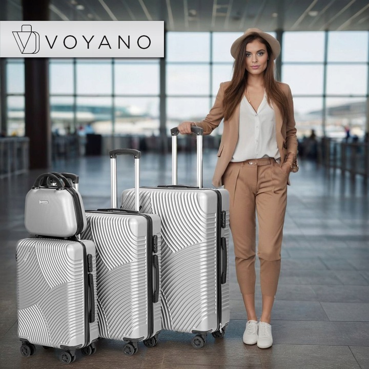 WALIZKI PODRÓŻNE NA KÓŁKACH WALIZKA ZESTAW 4 WALIZEK KABINÓWKA DUŻA