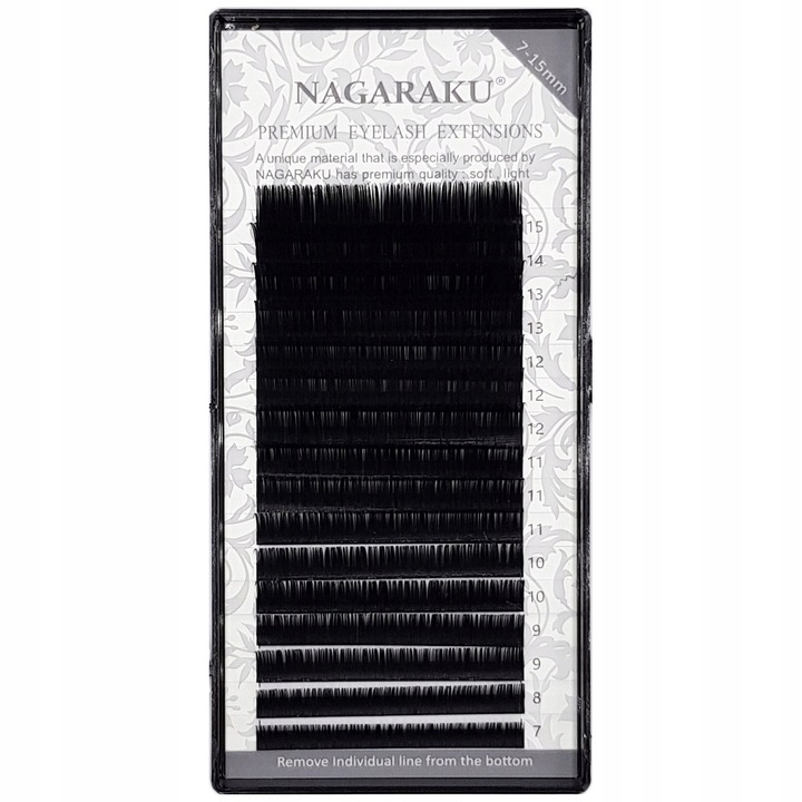 Rzęsy Nagaraku Mink Premium D 0.07 MIX 16 pasków