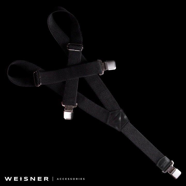 WEISNER Y | SZEROKIE SZELKI DO SPODNI NARCIARSKICH ROBOCZYCH CZARNE MOCNE