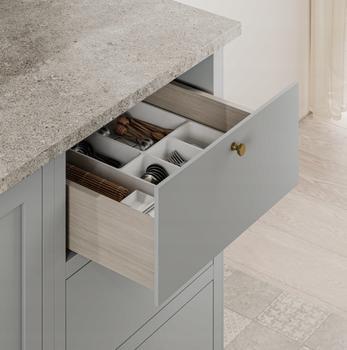 PROWADNICE DO SZUFLAD CICHY DOMYK GTV 500 Modern Slide PEŁEN