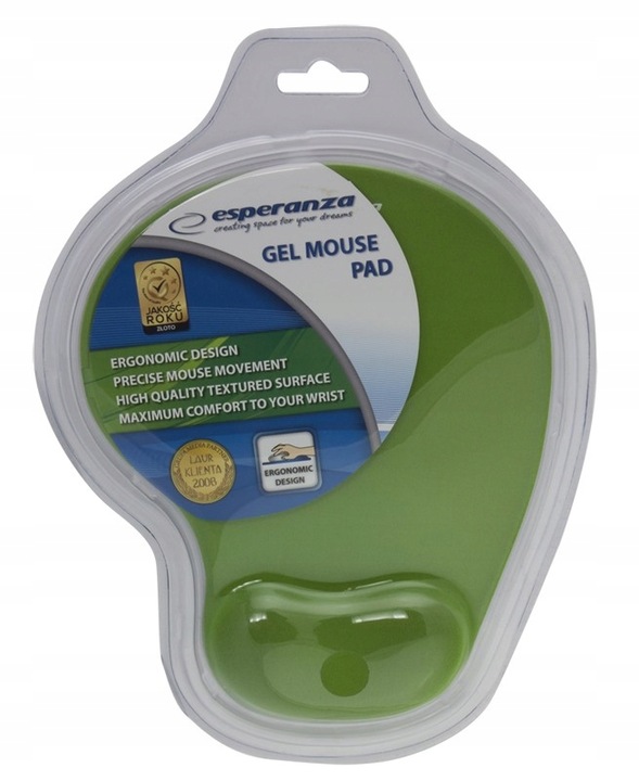 podkładka pod mysz żelowa poduszka nadgarstek ziel