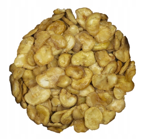 BÓB PRAŻONY SOLONY 500g Chipsy z bobu chrupiące Słona przekąska