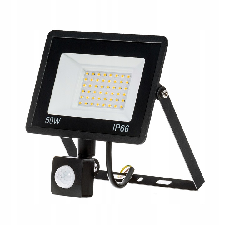 Halogen Naświetlacz 50W LED ZEWNĘTRZNY LAMPA Czujnik RUCHU ZMIERZCHU